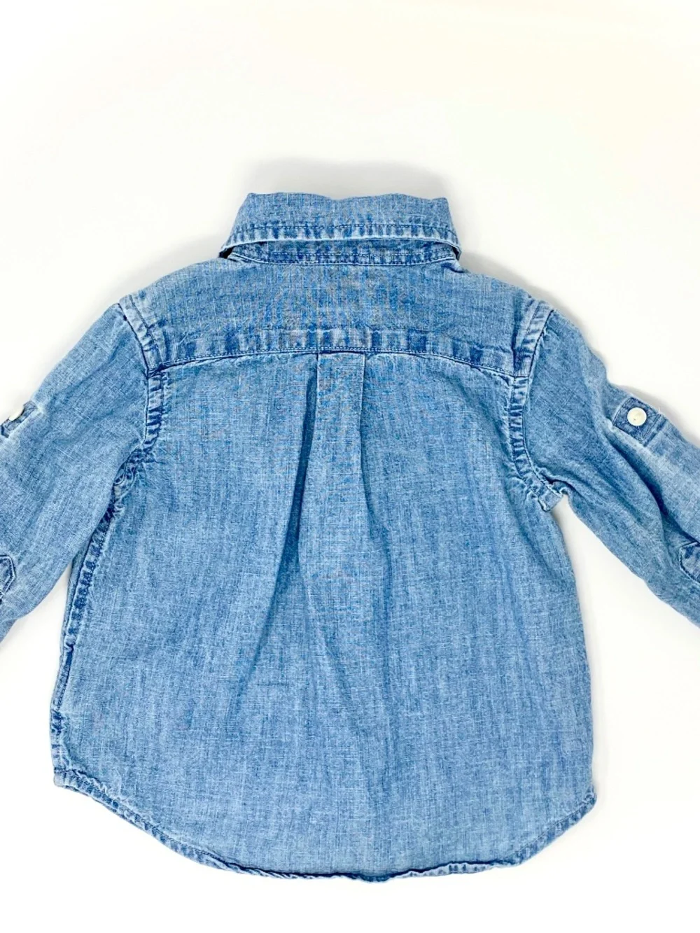 Ralph Lauren Baby Boy Blue chambray shirt size 9 months